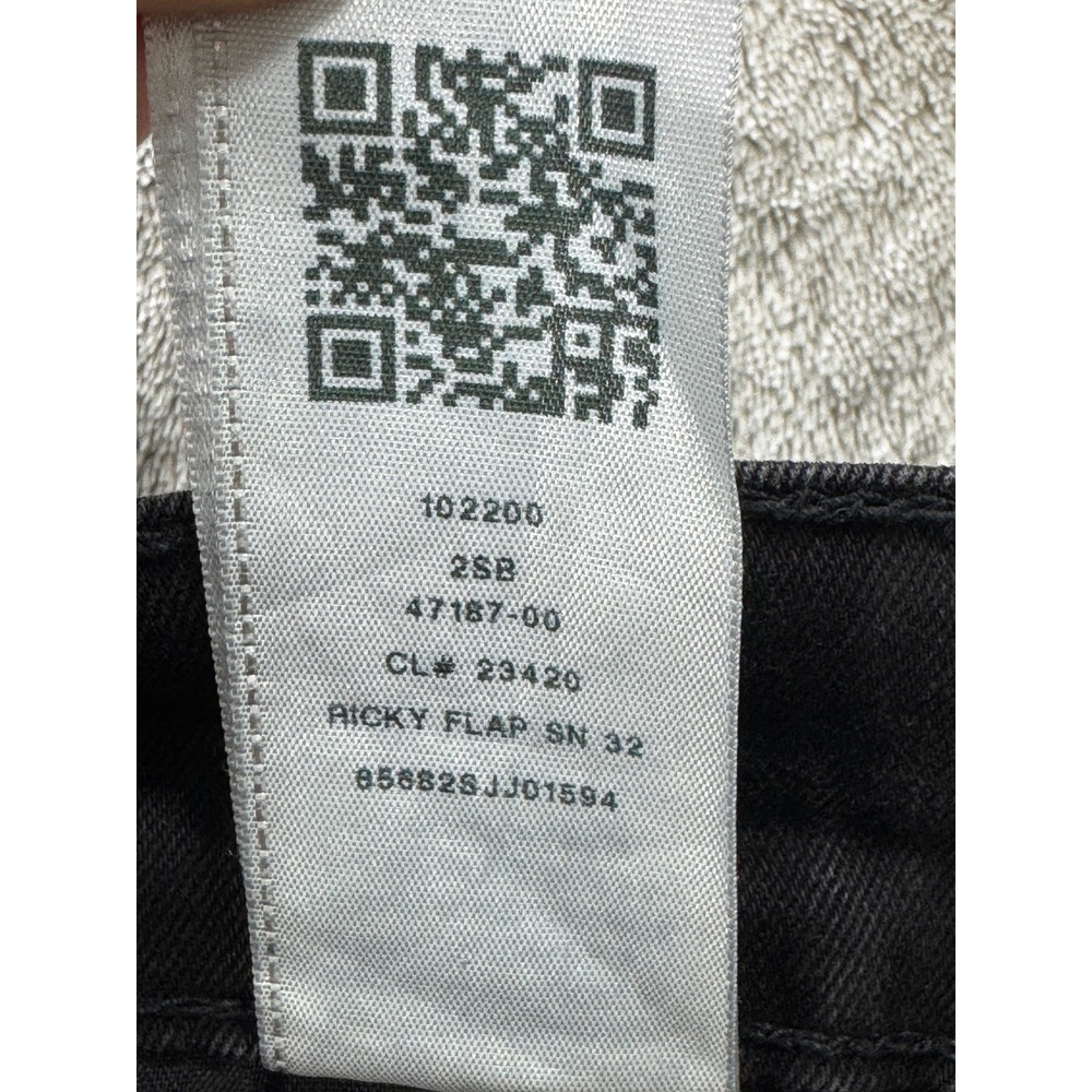 True Religion Mens Ricky Relaxed Straight Flap Pocket Black Jeans 28 Meas: 29x32 - Picture 7 of 8
